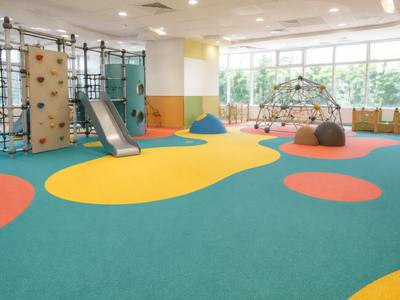 Indoor play centre floor in rubber surfacing
